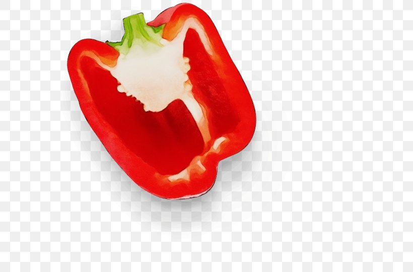 Bell Pepper Pimiento Red Bell Pepper Piquillo Pepper Bell Peppers And Chili Peppers, PNG, 580x540px, Watercolor, Bell Pepper, Bell Peppers And Chili Peppers, Capsicum, Food Download Free