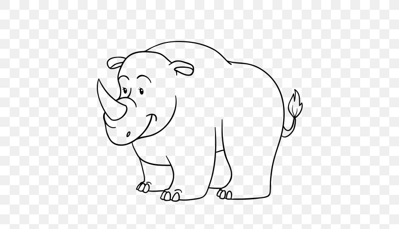 Rhinoceros Hippopotamus Indian Elephant Drawing Clip Art, PNG, 600x470px, Watercolor, Cartoon, Flower, Frame, Heart Download Free