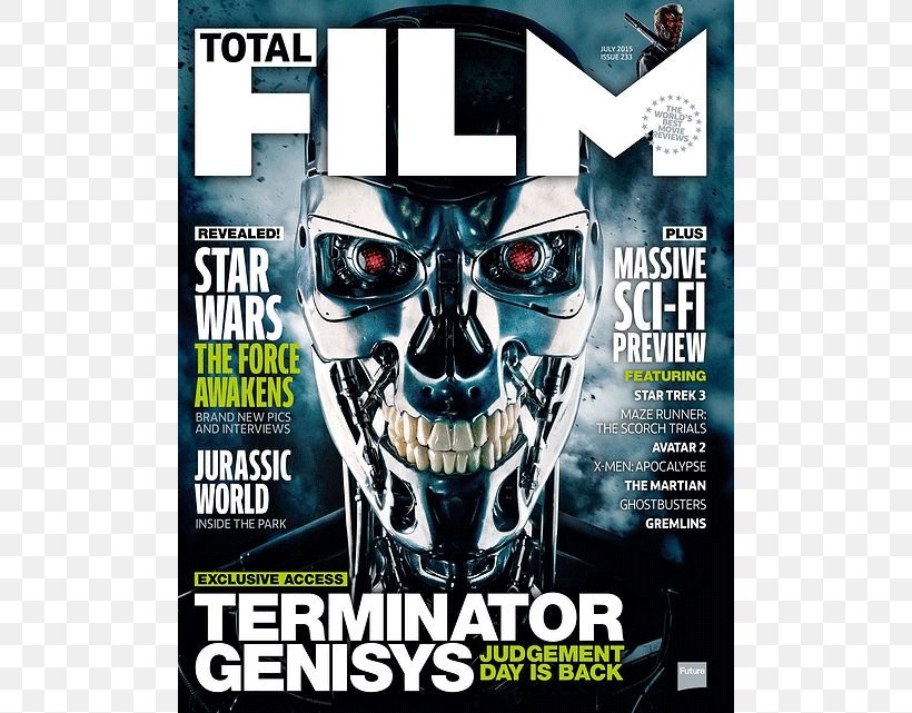 The Terminator Total Film Magazine, PNG, 580x641px, Terminator, Advertising, Arnold Schwarzenegger, Blockbuster, Brand Download Free