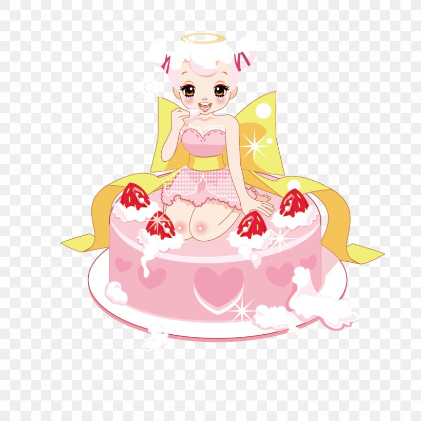 Birthday Cake Strawberry Cream Cake Sugar Cake Torte, PNG, 1000x1000px, Birthday Cake, Cake, Cake Decorating, Cream, Cuisine Download Free