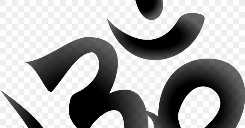 Om Hinduism Symbol Clip Art, PNG, 1200x630px, Hinduism, Bitmap, Black And White, Bmp File Format, Brand Download Free