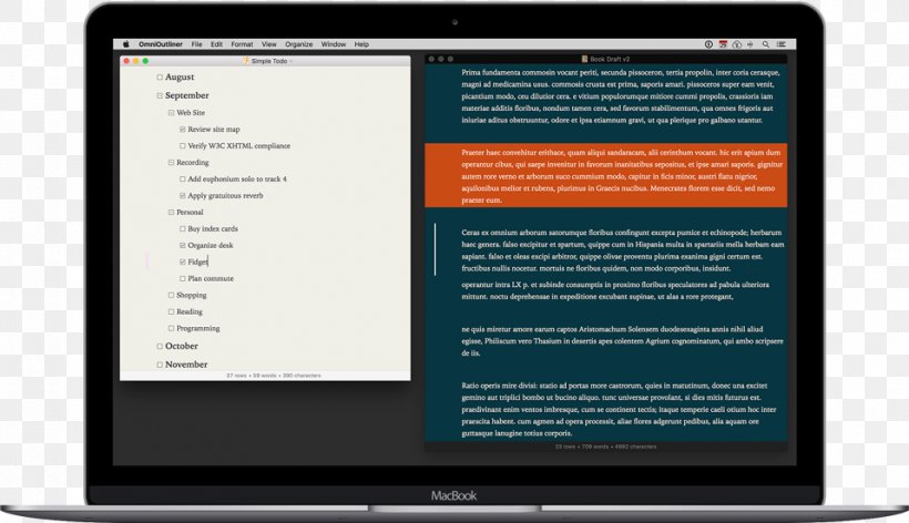 OmniOutliner The Omni Group MacOS, PNG, 958x552px, Omnioutliner, Apple, Brand, Computer, Computer Monitor Download Free
