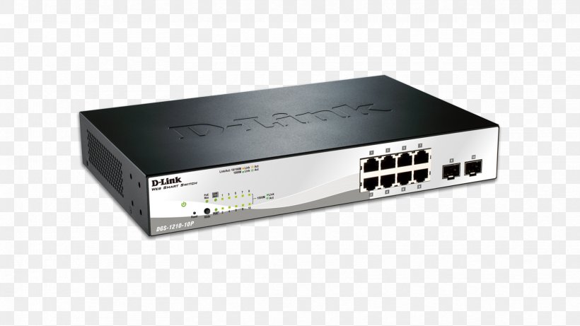 Power Over Ethernet Network Switch Gigabit Ethernet D-Link Small Form-factor Pluggable Transceiver, PNG, 1664x936px, Power Over Ethernet, Dlink, Electronic Device, Electronics Accessory, Ethernet Download Free