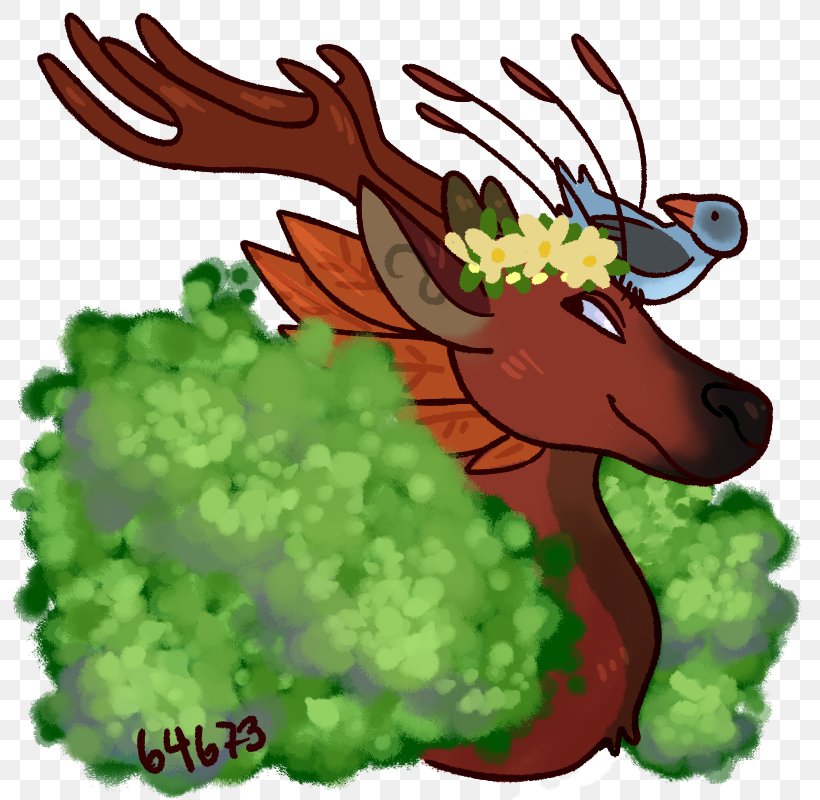 Reindeer Antler Leaf Clip Art, PNG, 800x800px, Reindeer, Antler, Deer, Fictional Character, Grass Download Free