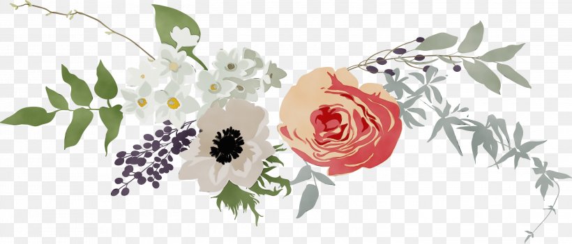 Wedding Invitation Floral Design Flower Clip Art Greeting & Note Cards, PNG, 2999x1281px, Wedding Invitation, Anemone, Banner, Botany, Bouquet Download Free