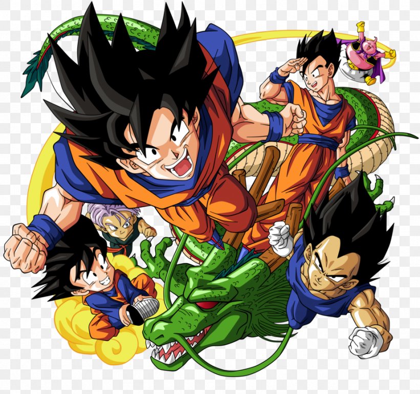 Goku Vegeta T-shirt Gohan Dragon Ball, PNG, 923x865px, Watercolor, Cartoon, Flower, Frame, Heart Download Free