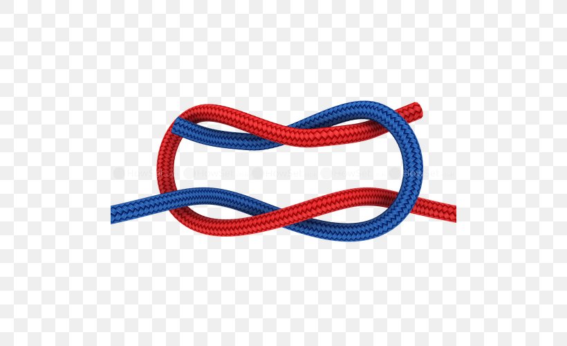 Rope Reef Knot Lashing Sheet Bend, PNG, 500x500px, Rope, Carrick Bend, Electric Blue, Hardware Accessory, Knot Download Free