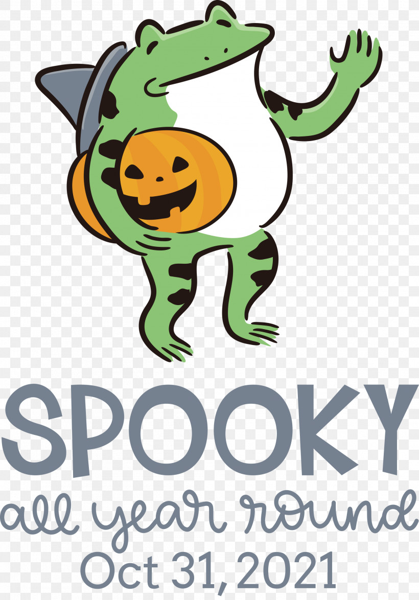 Spooky Halloween, PNG, 2093x2999px, Spooky, Behavior, Frogs, Green, Halloween Download Free