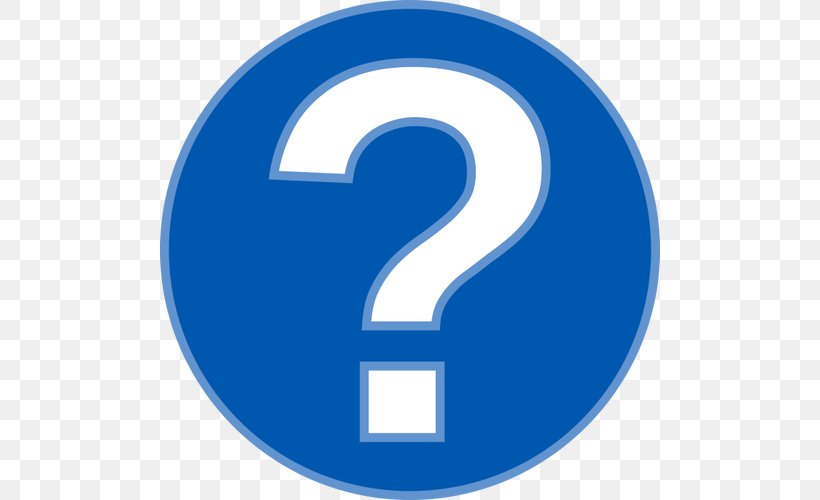 Question Mark Clip Art, PNG, 500x500px, Question Mark, Area, Blue, Brand, Emoticon Download Free