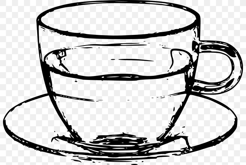 Cup Plate Coffee Cup Clip Art, PNG, 800x549px, Cup Plate, Artwork, Black And White, Coffee, Coffee Cup Download Free