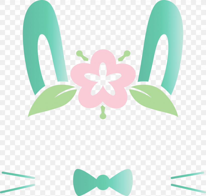 Easter Bunny Easter Day Cute Rabbit, PNG, 3000x2868px, Easter Bunny, Cute Rabbit, Easter Day, Green, Logo Download Free