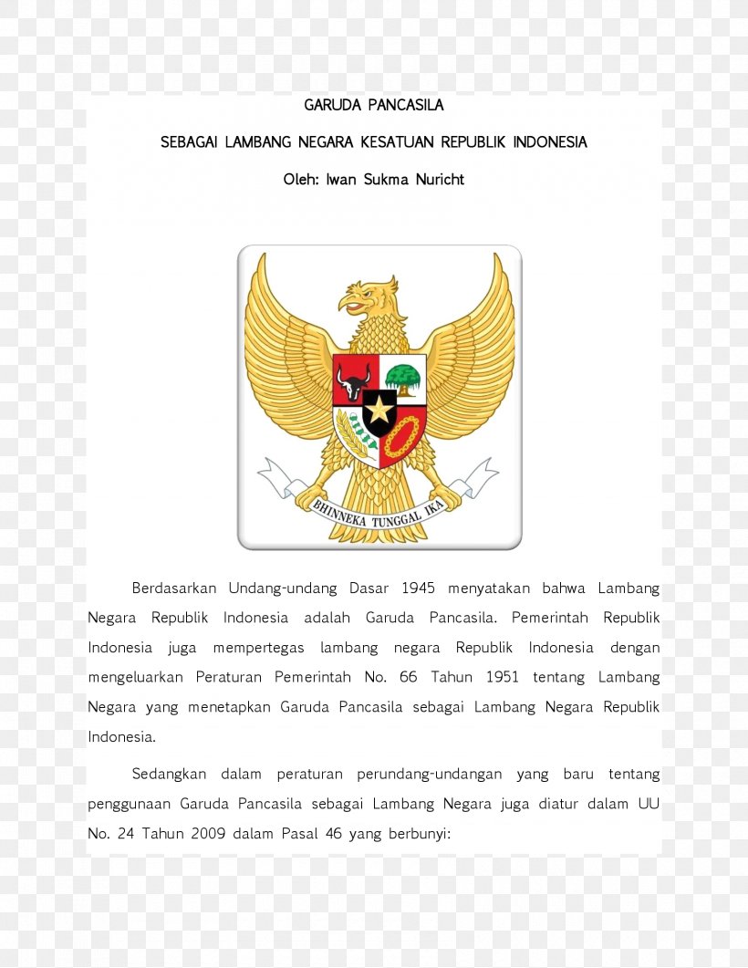 National Emblem Of Indonesia Logo Coat Of Arms Text, PNG, 1700x2200px, Indonesia, Blazon, Brand, Coat Of Arms, Diagram Download Free