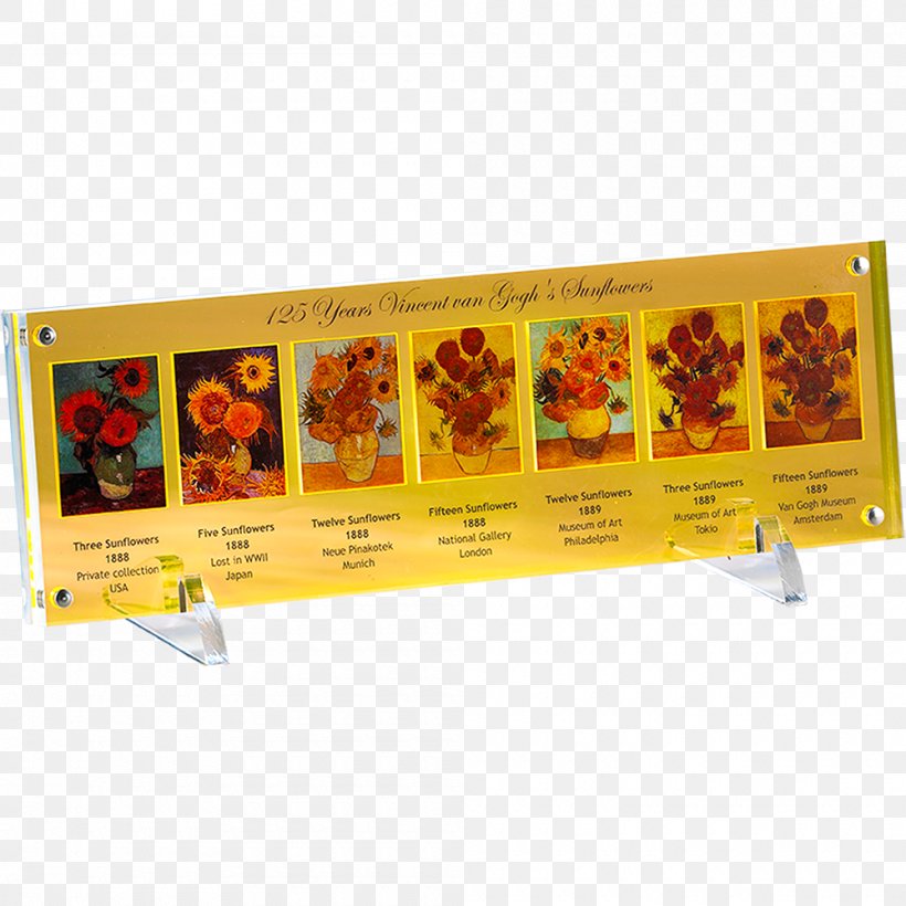 Sunflowers Painting Art Coin Auvers-sur-Oise, PNG, 1000x1000px, Sunflowers, Advertising, Art, Coin, Collecting Download Free