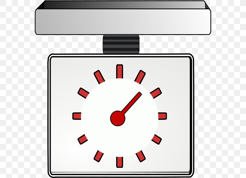 Weighing Scale Clip Art, PNG, 588x594px, Weighing Scale, Alarm Clock, Clock, Kitchen, Nutritional Scale Download Free