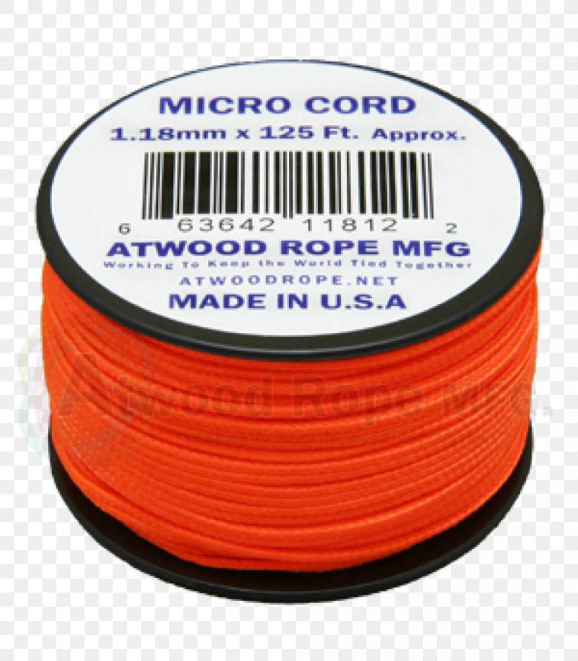 Parachute Cord Orange Rothco Utility Rope United States Of America, PNG, 1000x1143px, Parachute Cord, Color, Hardware, Millimeter, Neon Download Free