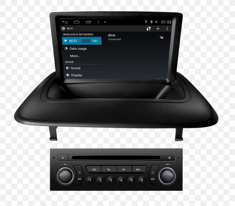 Peugeot 3008 Car Peugeot 207 Peugeot 307, PNG, 1606x1407px, Peugeot, Android, Audio Receiver, Automotive Head Unit, Automotive Navigation System Download Free