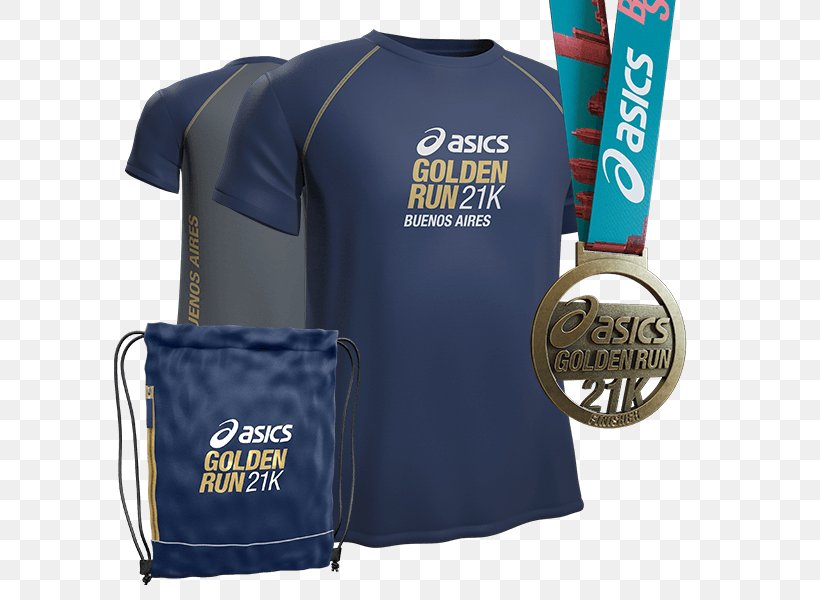 T-shirt 2018 Rio De Janeiro Marathon ASICS Golden Run 2018 – São Paulo, PNG, 600x600px, Tshirt, Asics, Blue, Brand, Clothing Download Free