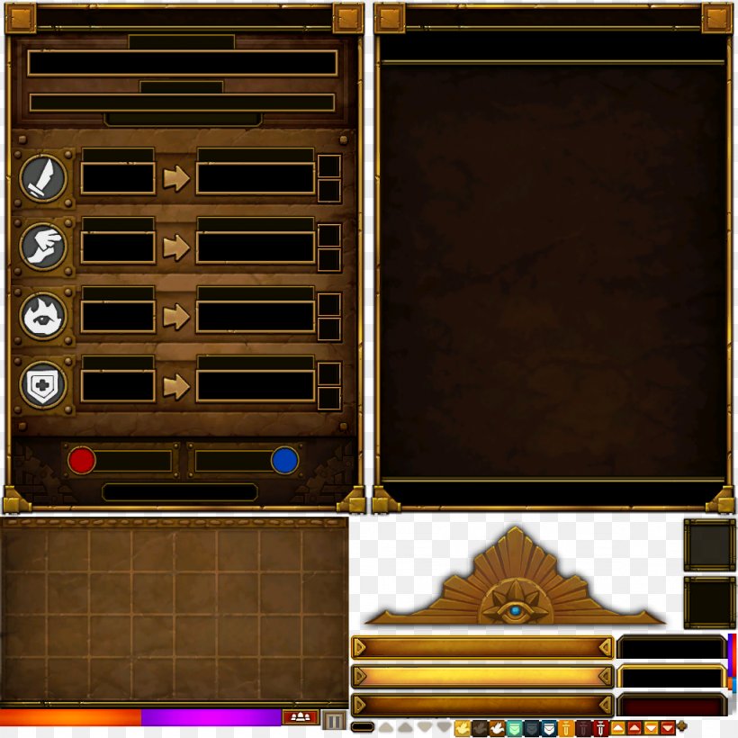 Torchlight II User Interface Game, PNG, 1024x1024px, Torchlight, Animation, Button, Furniture, Game Download Free