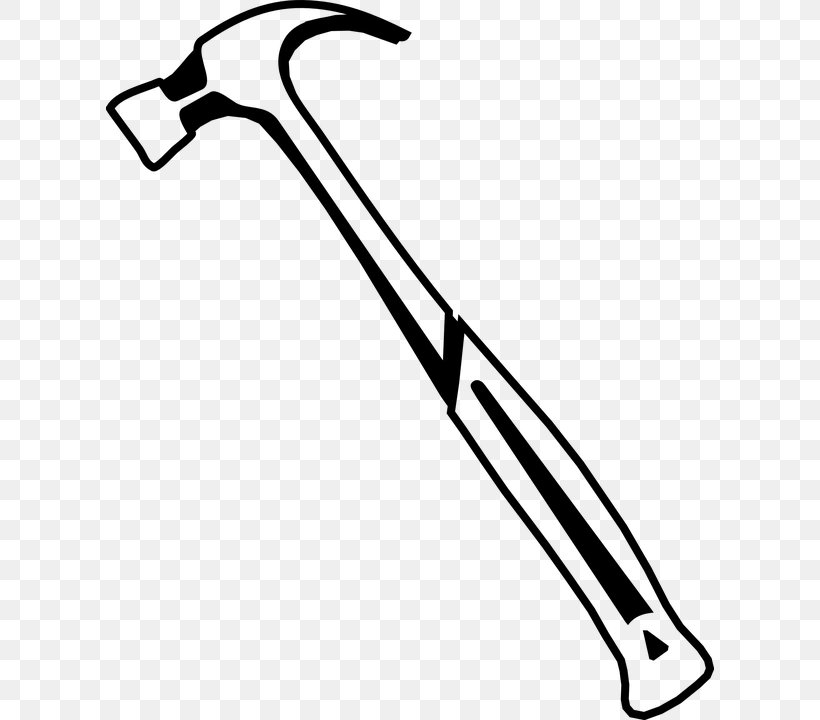 Drawing Hammer Tool Clip Art, PNG, 608x720px, Drawing, Augers, Black And White, Carpenter, Cartoon Download Free