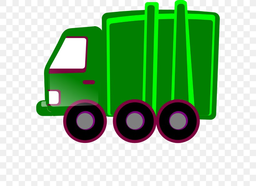 Garbage Truck Car Dump Truck Clip Art, PNG, 588x596px, Garbage Truck, Car, Dump Truck, Green, Magenta Download Free