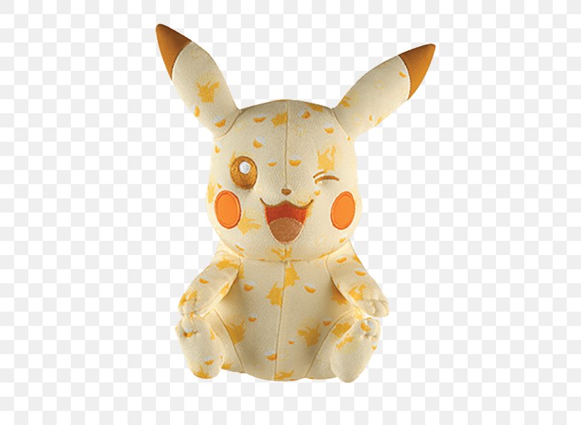 Pikachu Pokémon Yellow Ash Ketchum Plush, PNG, 600x600px, Pikachu, Anniversary, Arceus, Ash Ketchum, Figurine Download Free