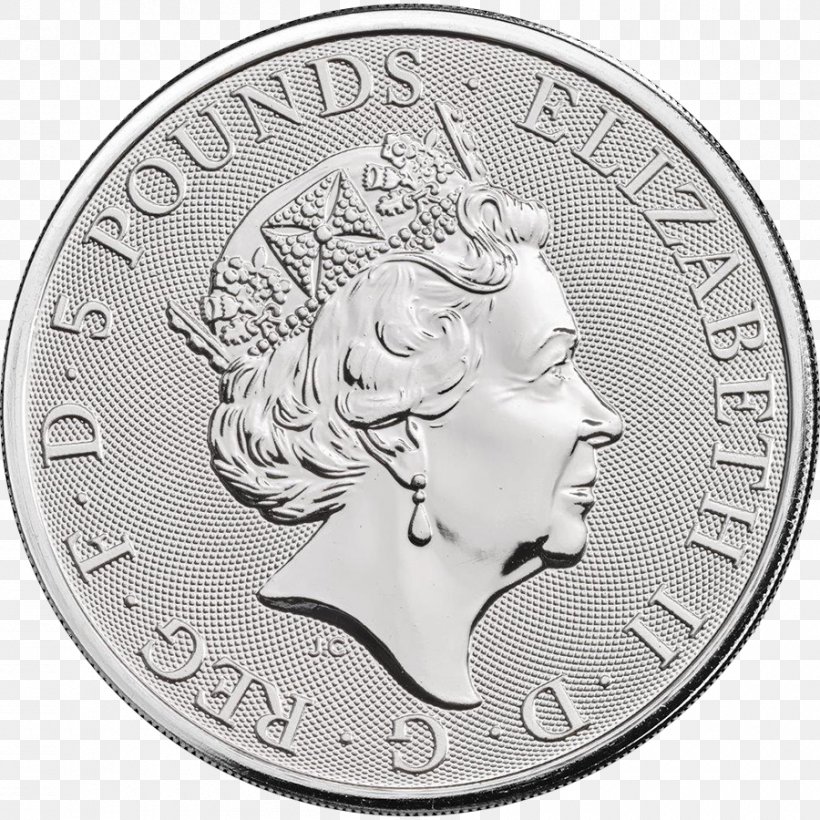 Royal Mint The Queen's Beasts Bullion Coin Britannia Silver, PNG, 900x900px, Royal Mint, American Gold Eagle, Black And White, Britannia, Britannia Silver Download Free