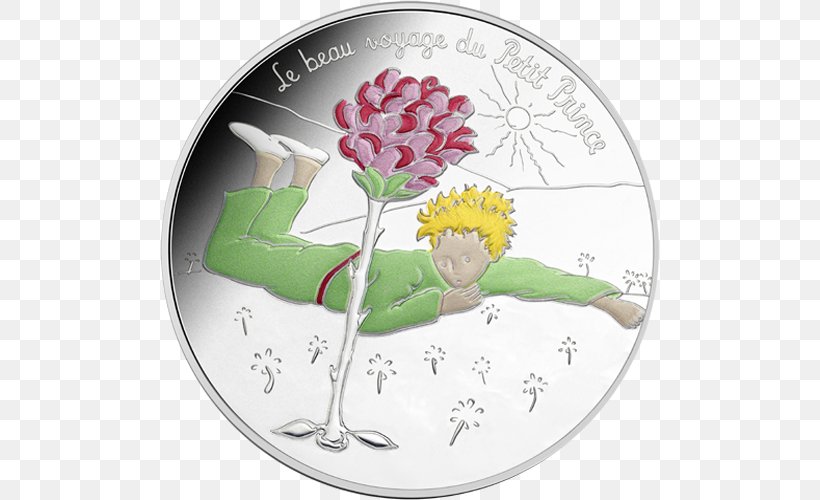 The Little Prince Le Petit Prince Voyage Monnaie De Paris Silver Coin, PNG, 500x500px, 2016, Little Prince, Coin, Commemorative Coin, Currency Download Free