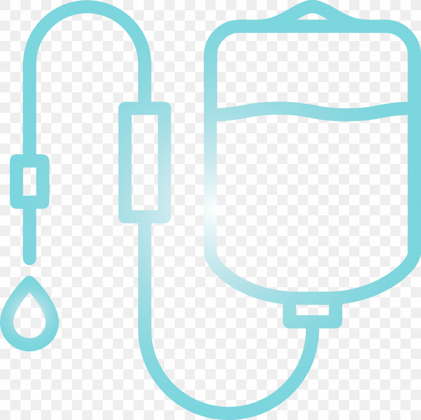 Turquoise Line, PNG, 3000x2997px, Dropper, Infusion Drip, Line, Medical, Paint Download Free