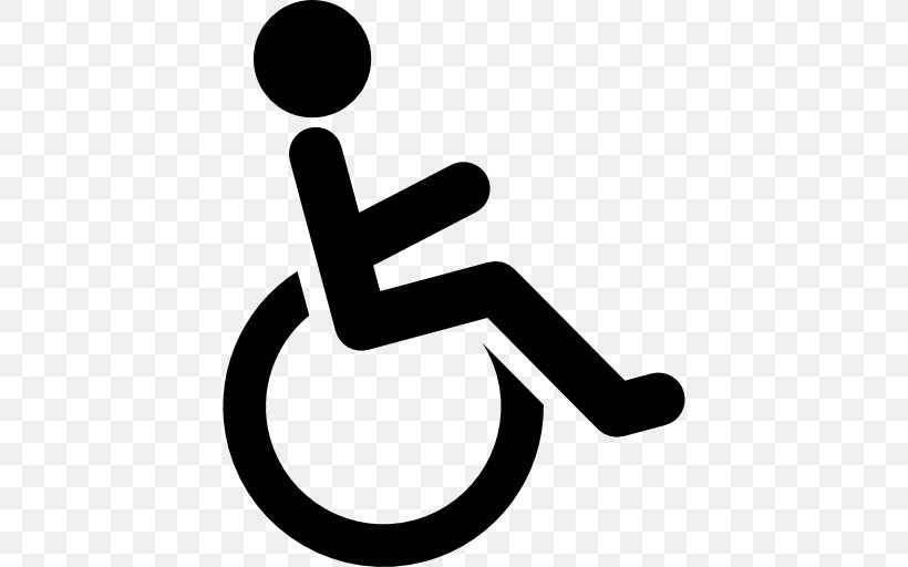 Disabled Person, PNG, 512x512px, Disability, Accessibility, Blackandwhite, Brand, Finger Download Free