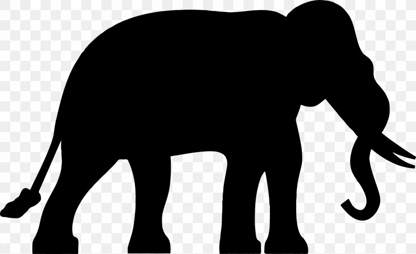 Clip Art Illustration Vector Graphics Image Silhouette, PNG, 2324x1420px, Silhouette, African Elephant, Animal Figure, Art, Blackandwhite Download Free