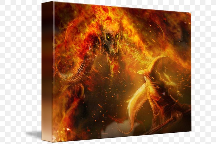 Gandalf Gollum Balrog The Lord Of The Rings Art, PNG, 650x547px, Gandalf, Art, Balrog, Canvas, Canvas Print Download Free