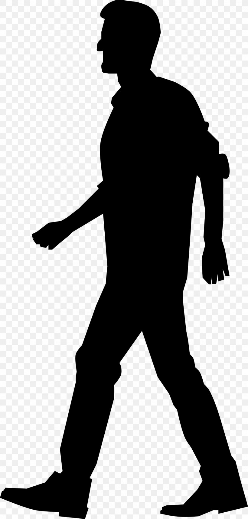 Walking Clip Art, PNG, 1147x2400px, Walking, Black, Black And White, Footwear, Headgear Download Free