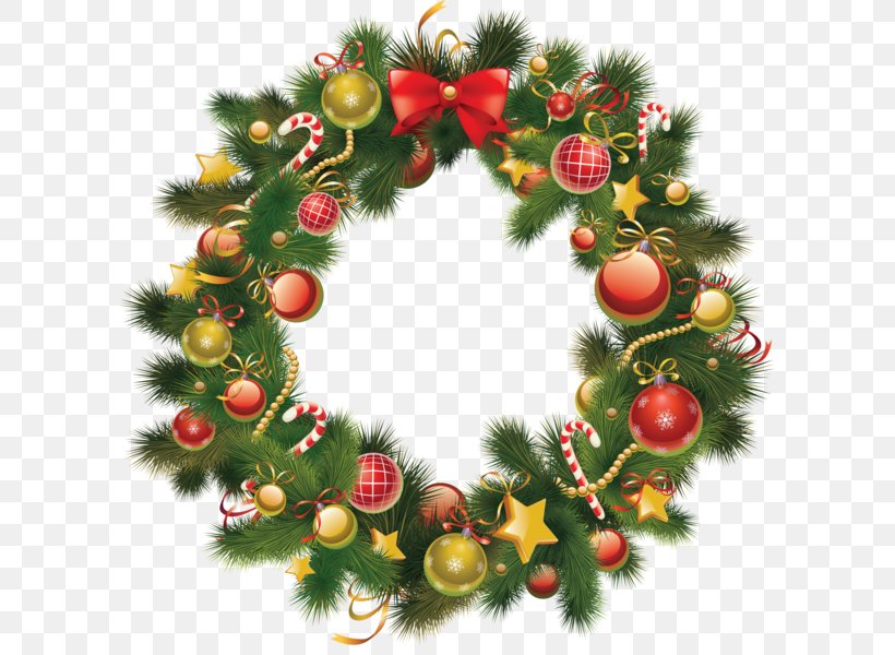 Christmas Wreath Holiday Clip Art, PNG, 600x600px, Christmas, Christmas Decoration, Christmas Ornament, Christmas Tree, Conifer Download Free