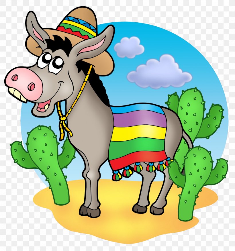 Mexicans Stock Photography Royalty-free Donkey Illustration, PNG, 1808x1932px, Mexicans, Cartoon, Cattle Like Mammal, Cow Goat Family, Dairy Cow Download Free