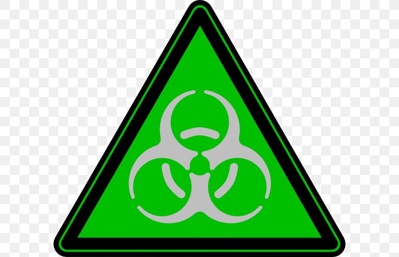 Biological Hazard Symbol Green Sign Clip Art, PNG, 600x529px, Biological Hazard, Area, Embroidered Patch, Grass, Green Download Free