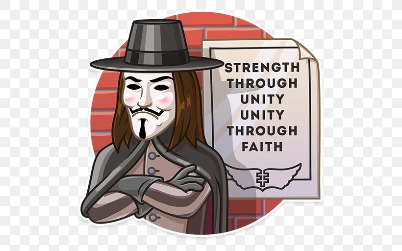 Guy Fawkes Sticker Telegram Clip Art, PNG, 512x512px, Guy Fawkes, Anonymous, Cartoon, Fashion Accessory, Fiction Download Free