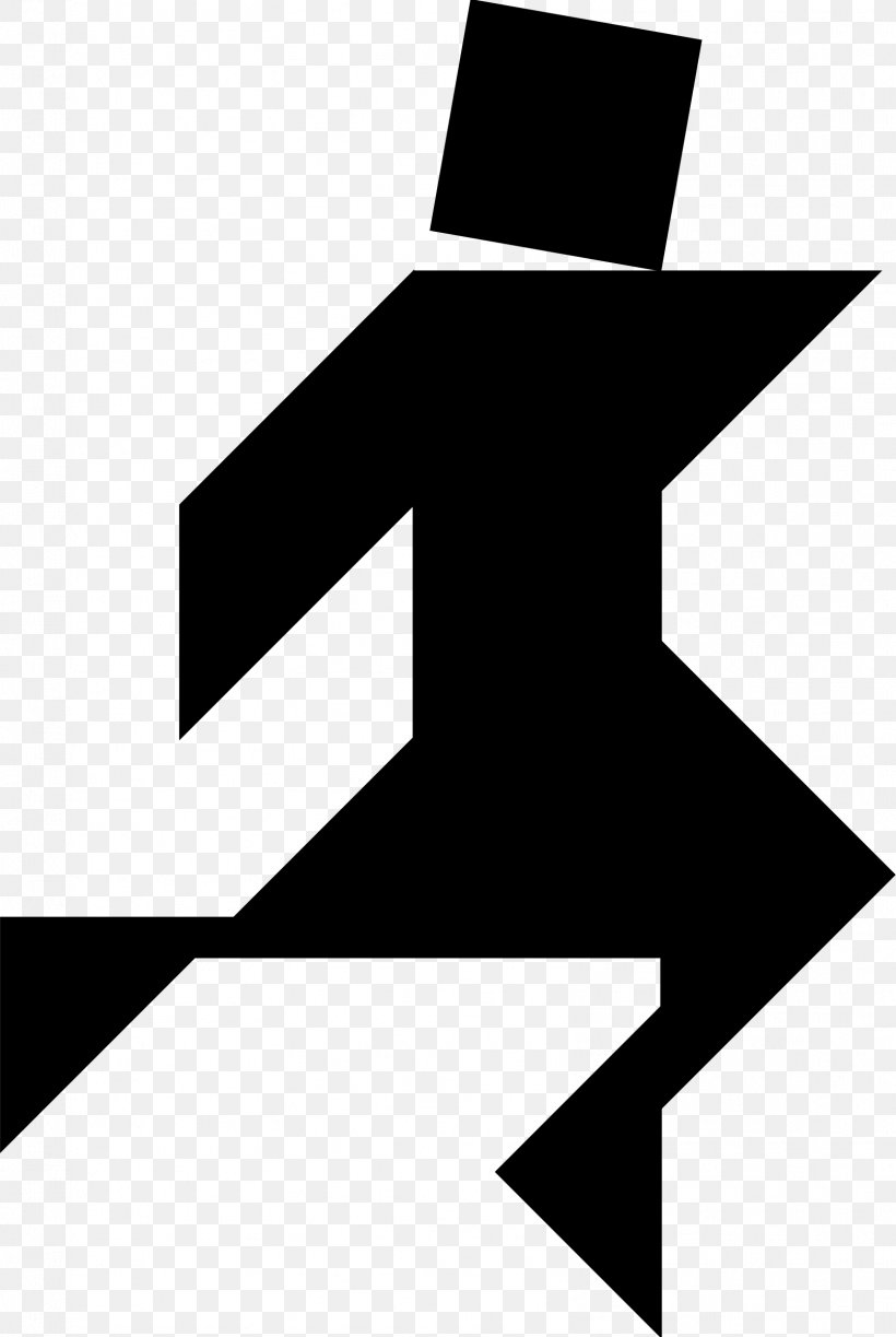 Black And White Tangram Jigsaw Puzzles, PNG, 1609x2400px, Black And White, Art, Black, Cartoon, Drawing Download Free