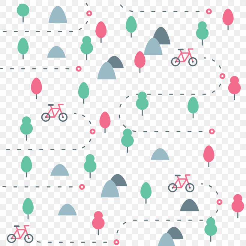Bicycle, PNG, 1000x1000px, Bicycle, Area, Drawing, Illustrator, Image Stitching Download Free