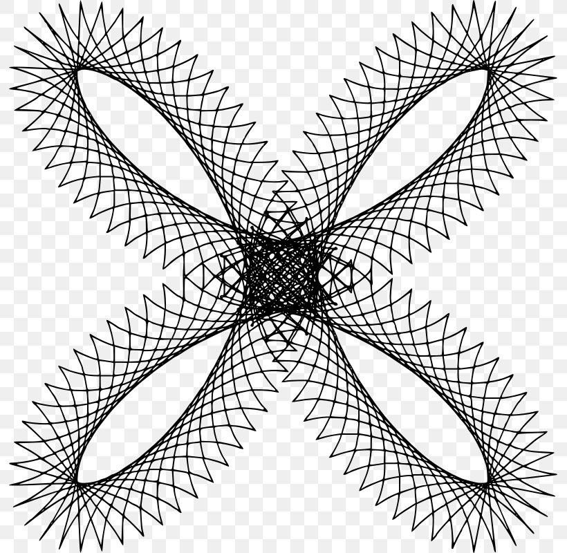 Line Curve Hypocycloid Circle Spirograph, PNG, 793x800px, Curve, Area, Artwork, Black And White, Hypocycloid Download Free
