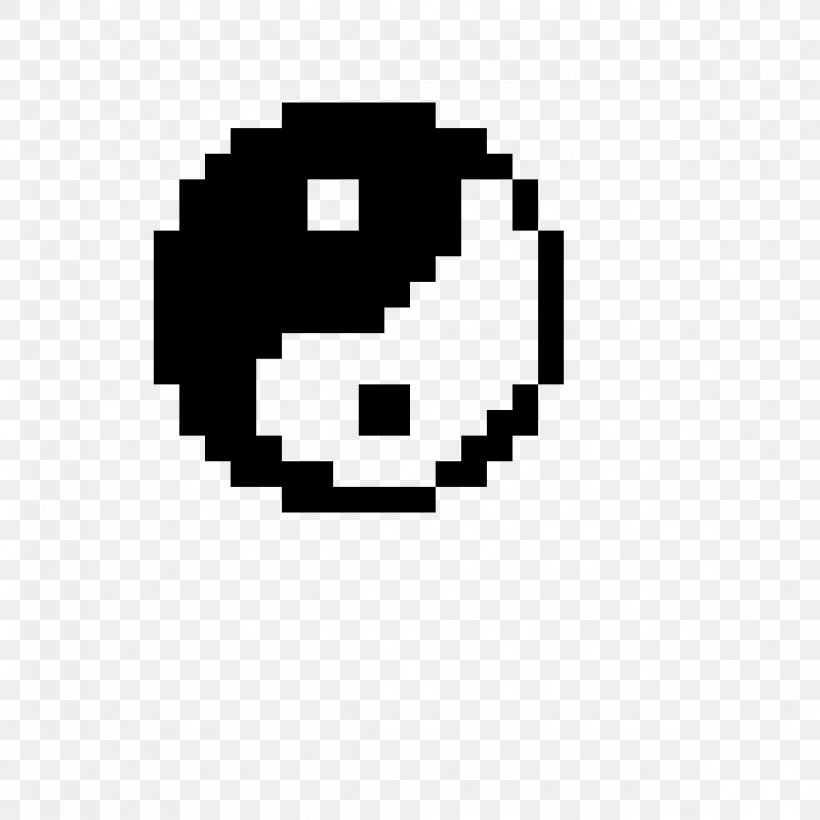 Pixel Art Minecraft Drawing Yin And Yang, PNG, 1184x1184px, Pixel Art, Arts, Black, Black And White, Brand Download Free