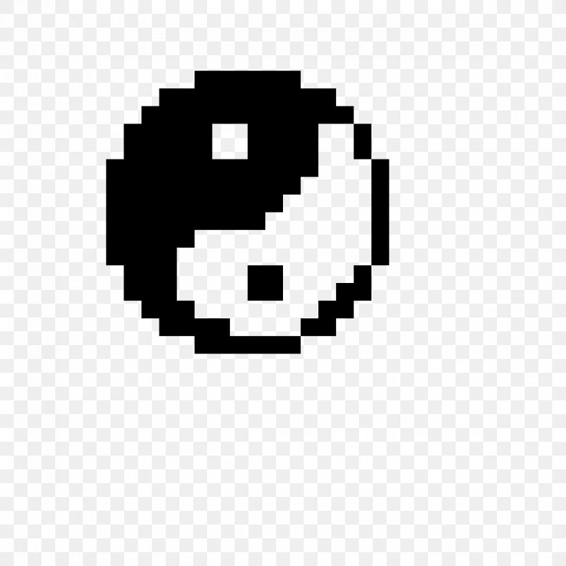 Pixel Art Minecraft Drawing Yin And Yang, PNG, 1184x1184px, Pixel Art