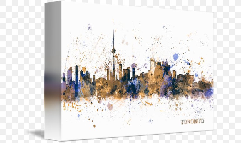 Toronto Canvas Print Art Skyline, PNG, 650x489px, Toronto, Art, Canvas, Canvas Print, Cityscape Download Free
