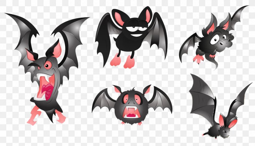 Bat Euclidean Vector Illustration, PNG, 1000x574px, Bat, Animation, Art, Cartoon, Demon Download Free