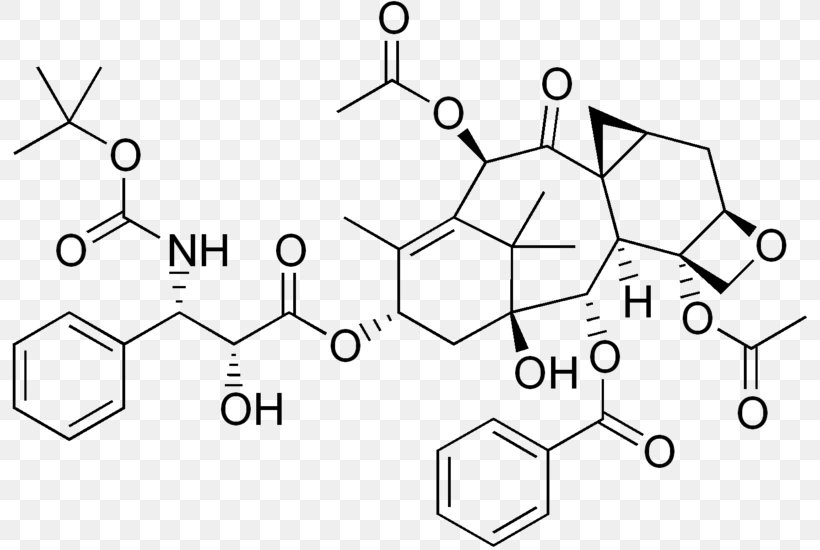 Cabazitaxel Chemistry Docetaxel Anhydrous Taxane Larotaxel, PNG, 800x550px, Chemistry, Area, Black And White, Chemotherapy, Diagram Download Free