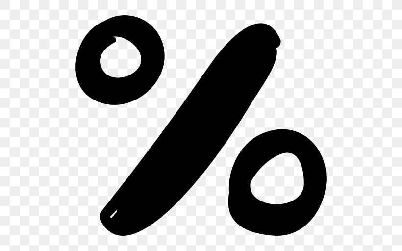 Percentage Percent Sign Symbol, PNG, 512x512px, Percentage, At Sign, Black And White, Logo, Macos Download Free