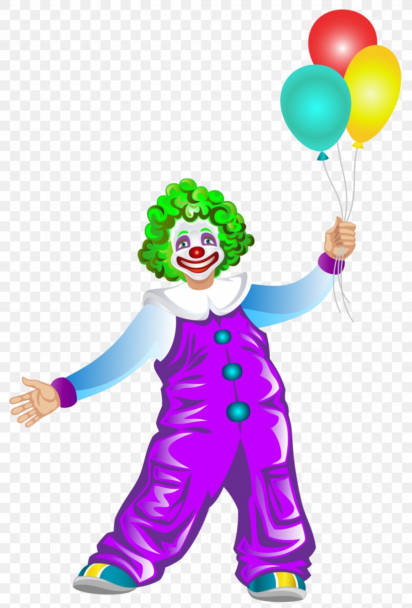 Clown Clip Art, PNG, 4744x7000px, Clown, Art, Balloon, Circus, Costume Download Free