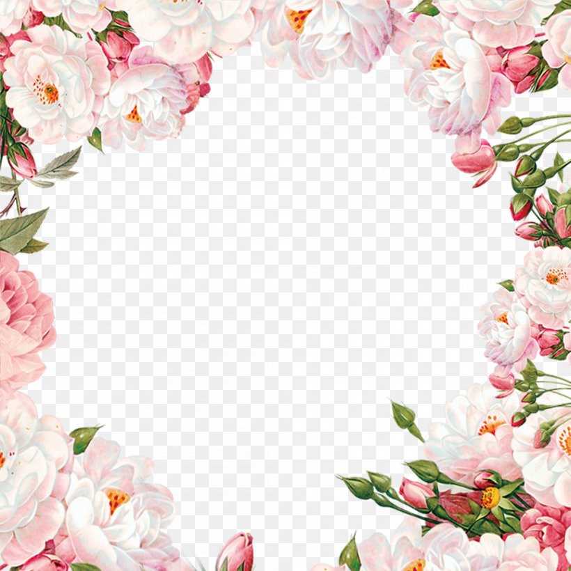 Hand Painted Flower Frame Material, PNG, 1000x1000px, Flower, Artificial Flower, Blossom, Cut Flowers, Floral Design Download Free