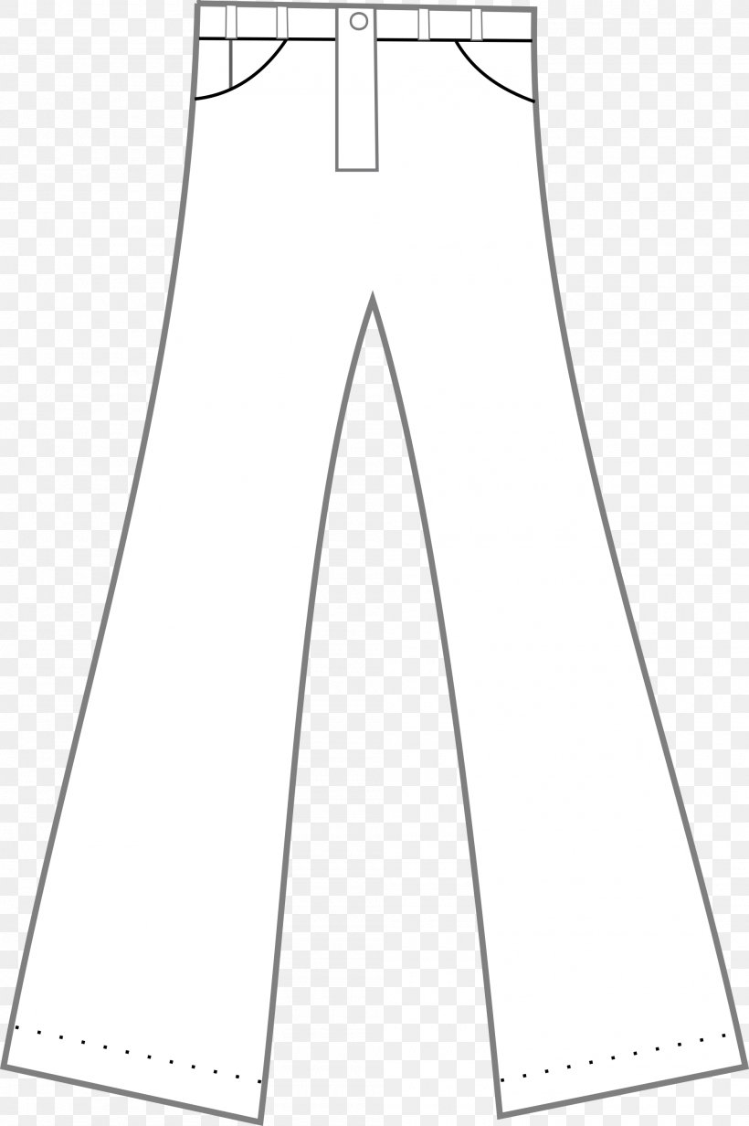 T-shirt Pants Clothing Clip Art, PNG, 2000x3005px, Tshirt, Area, Bellbottoms, Black, Black And White Download Free