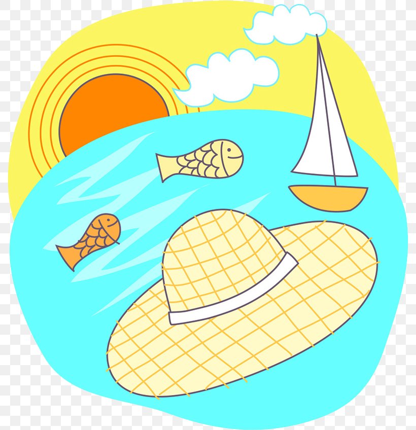 Hand Painted Sun Hat, PNG, 790x848px, Hat, Area, Beach, Cartoon, Clip Art Download Free