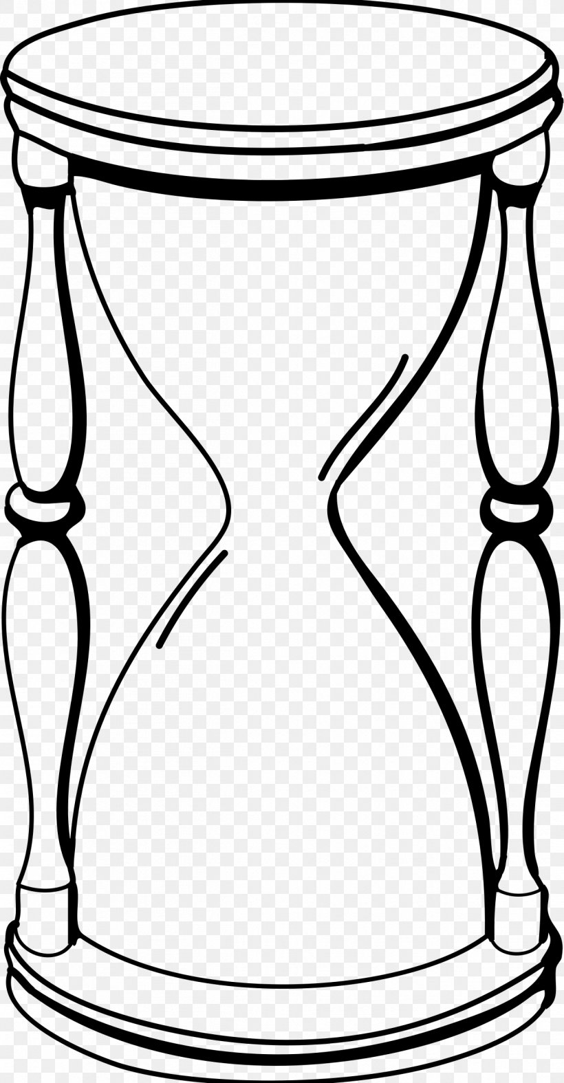 Hourglass Drawing Clip Art, PNG, 1249x2400px, Hourglass, Area, Black And White, Drawing, Drinkware Download Free